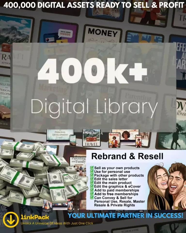 400K Digital Assets Library With Resale Rights