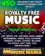 450 Royalty Free Music Library