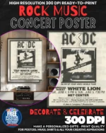 Acdc 6 Music Rock Concert Poster Wall Art