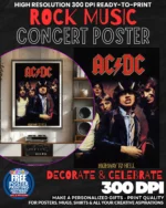 Acdc 14 Music Rock Concert Poster Wall Art