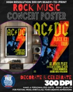 Acdc 15 Music Rock Concert Poster Wall Art