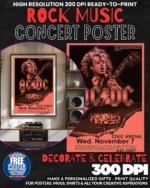Acdc 18 Music Rock Concert Poster Wall Art