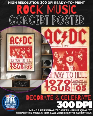 Acdc 19 Music Rock Concert Poster Wall Art