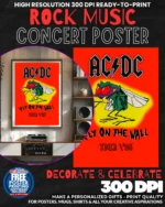 Acdc 22 Music Rock Concert Poster Wall Art