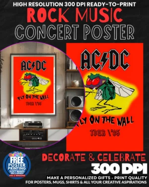 Acdc 22 Music Rock Concert Poster Wall Art