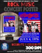 Aerosmith 5 Music Rock Concert Poster Wall Art