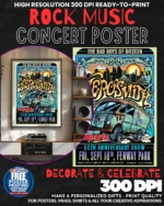 Aerosmith 6 Music Rock Concert Poster Wall Art