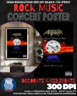 Anthrax 1 Music Rock Concert Poster Wall Art
