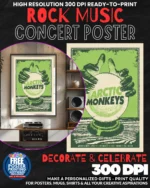 Arctic Monkeys 4 Music Rock Concert Poster Wall Art