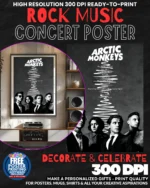 Arctic Monkeys 6 Music Rock Concert Poster Wall Art