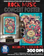 Beatles 2 Music Rock Concert Poster Wall Art