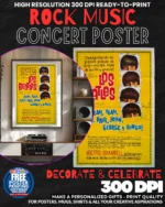 Beatles 3 Music Rock Concert Poster Wall Art