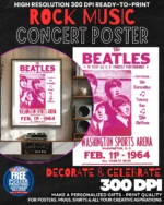 Beatles 7 Music Rock Concert Poster Wall Art