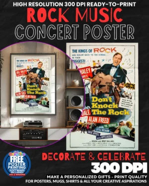 Bill Haley 1 Music Rock Concert Poster Wall Art