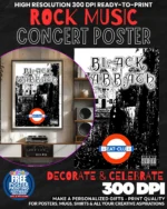 Black Sabbath 4 Music Rock Concert Poster Wall Art