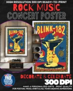 Blink 182 1 Music Rock Concert Poster Wall Art