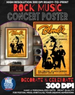 Blondie 1 Music Rock Concert Poster Wall Art
