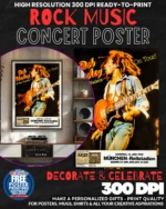 Bob Marley 2 Music Rock Concert Poster Wall Art