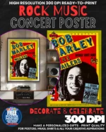 Bob Marley 1 Music Rock Concert Poster Wall Art