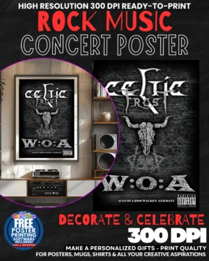 Celtci Frost 1 Music Rock Concert Poster Wall Art