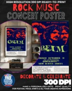Cream 2 Music Rock Concert Poster Wall Art