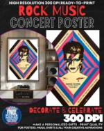 David Bowie 9 Music Rock Concert Poster Wall Art
