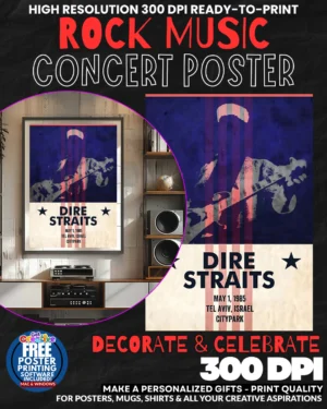 Dire Straits 1 Music Rock Concert Poster Wall Art