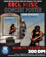 Dire Straits 2 Music Rock Concert Poster Wall Art
