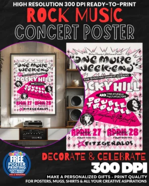 Double Trouble 1 Music Rock Concert Poster Wall Art