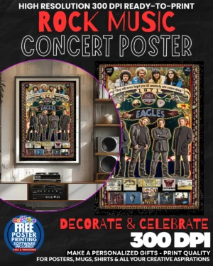 Eagles 1 Music Rock Concert Poster Wall Art