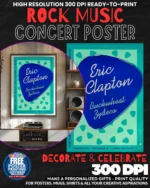 Eric Clapton 1 Music Rock Concert Poster Wall Art