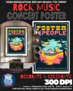 Foster The People 1 Music Rock Concert Poster Wall Art