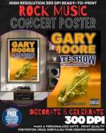 Gary Moore 1 Music Rock Concert Poster Wall Art