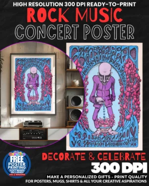 Grateful Dead 2 Music Rock Concert Poster Wall Art