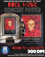 Grateful Dead 9 Music Rock Concert Poster Wall Art