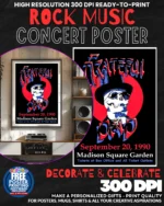 Grateful Dead 15 Music Rock Concert Poster Wall Art