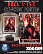 Guns N Roses 8 Music Rock Concert Poster Wall Art