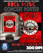 Guns N Roses 10 Music Rock Concert Poster Wall Art