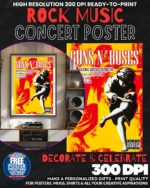 Guns N Roses 13 Music Rock Concert Poster Wall Art