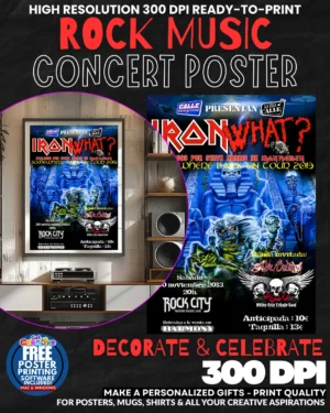 Ion Maiden 6 Music Rock Concert Poster Wall Art
