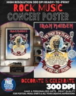 Iron Maide 6 Music Rock Concert Poster Wall Art