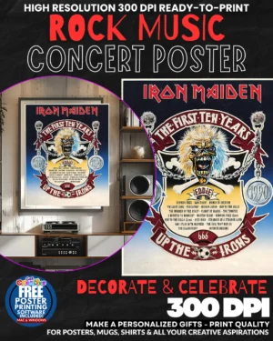 Iron Maide 6 Music Rock Concert Poster Wall Art