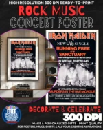 Iron Maiden 2 Music Rock Concert Poster Wall Art