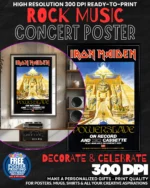 Iron Maiden 5 Music Rock Concert Poster Wall Art