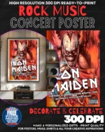Iron Maiden 6 Music Rock Concert Poster Wall Art