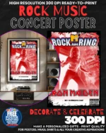Iron Maiden 9 Music Rock Concert Poster Wall Art