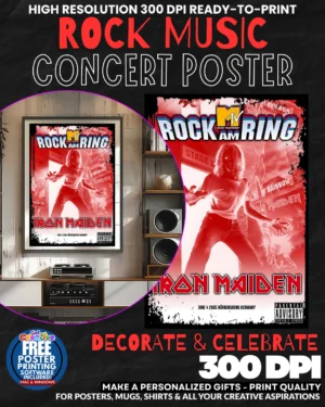 Iron Maiden 9 Music Rock Concert Poster Wall Art