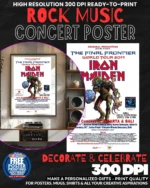 Iron Maiden 10 Music Rock Concert Poster Wall Art