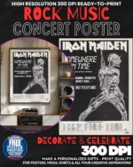 Iron Maiden 8 Music Rock Concert Poster Wall Art