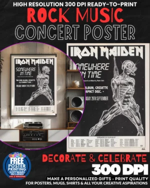Iron Maiden 8 Music Rock Concert Poster Wall Art